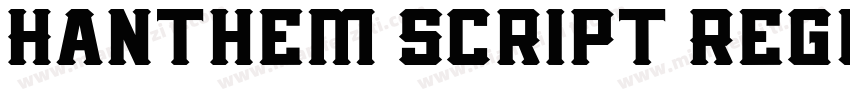 Hanthem Script Regul字体转换